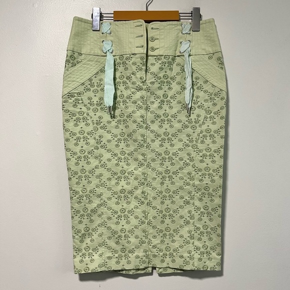 Antonio Berardi Women’s High-Waisted Floral Pencil Skirt Size 44 - Picture 2 of 15